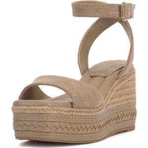 Vince Camuto Women’s Lilla Wedge Sandal(Tortilla Suede)