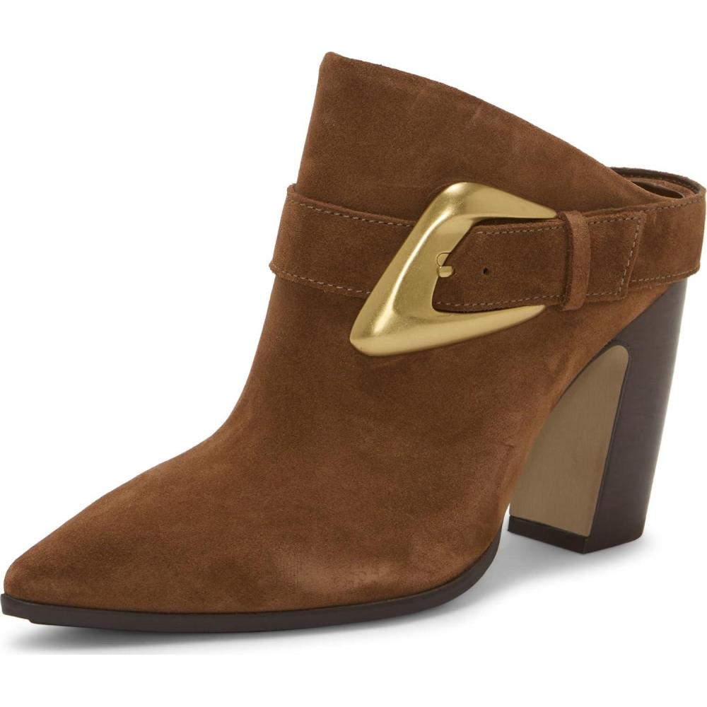 imageVince Camuto Womens Baily Block Heel MuleBurnt Sugar Suede