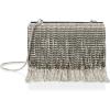Vince Camuto Womens Bijou Minauderie Clutch(Black Satin)