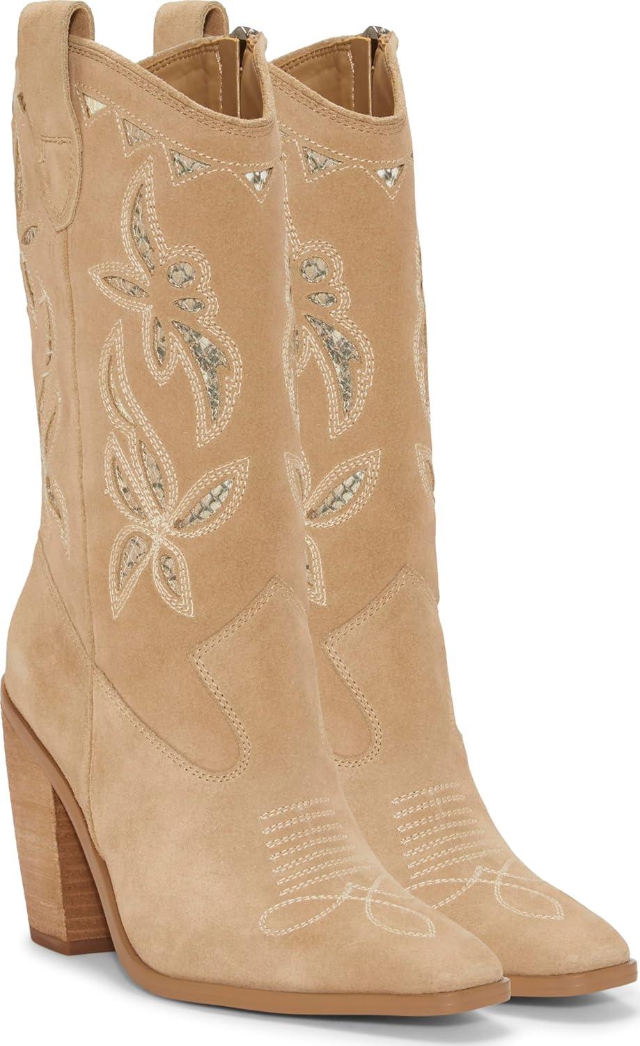 imageVince Camuto Womens Alisah Mid Calf BootTortillaLight Taupe