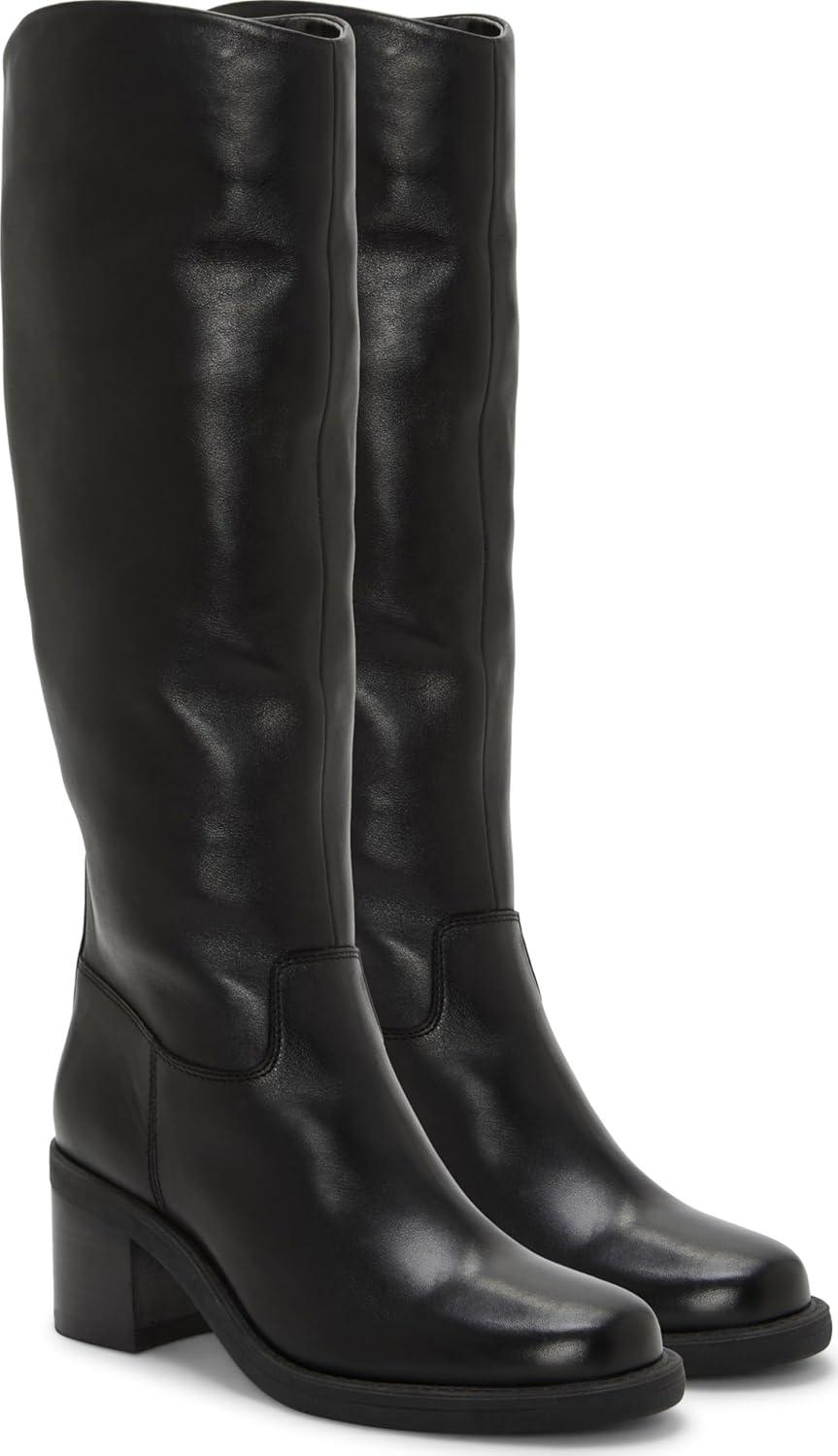 imageVince Camuto Womens Amree Wide Calf Knee High BootBlack Wide Calf