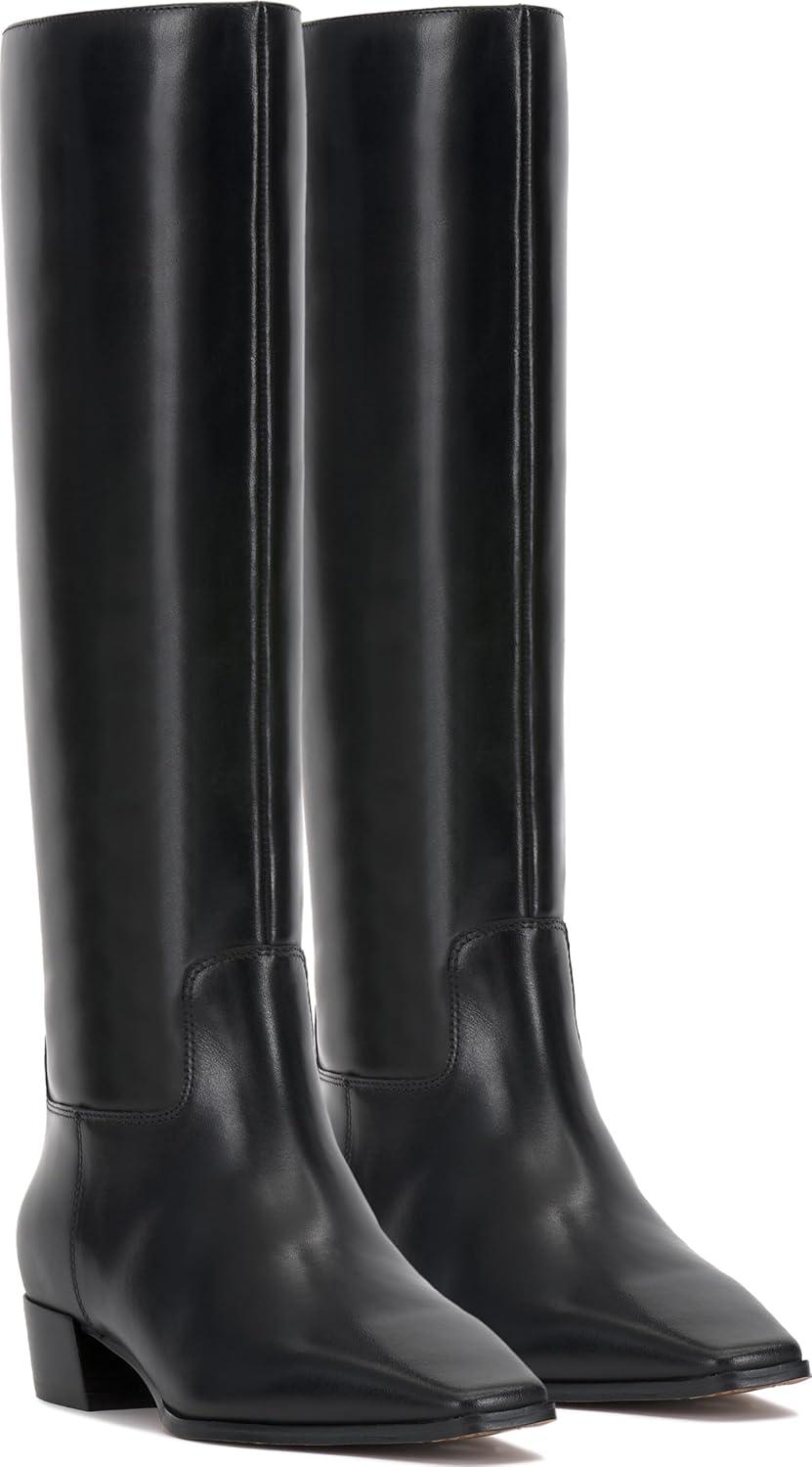 imageVince Camuto Womens Pavla Extra Wide Calf Knee High BootBlack Extra Wide Calf