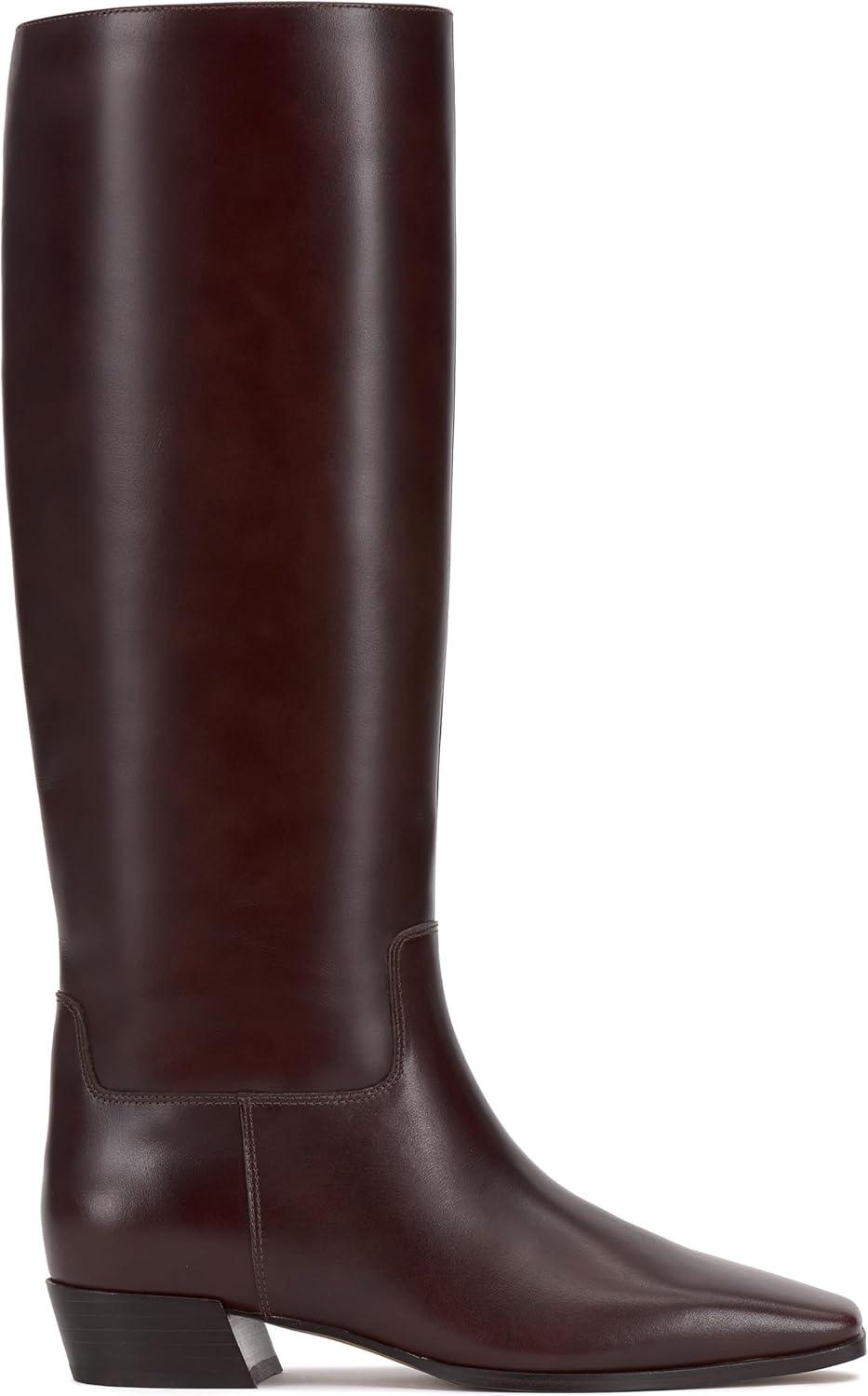 imageVince Camuto Womens Pavla Extra Wide Calf Knee High BootRich Mahogany Extra Wide Calf