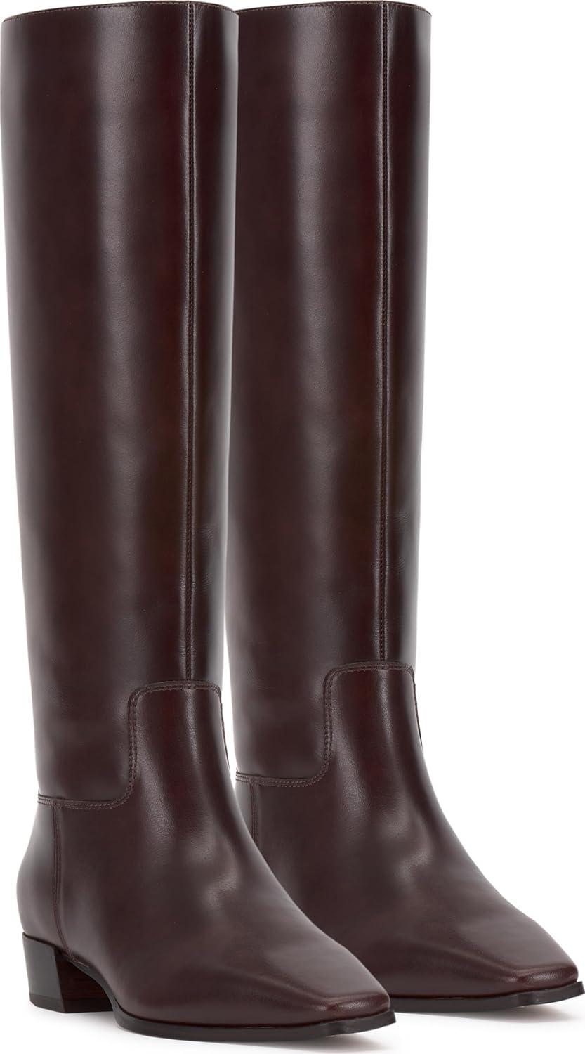 imageVince Camuto Womens Pavla Extra Wide Calf Knee High BootRich Mahogany Extra Wide Calf