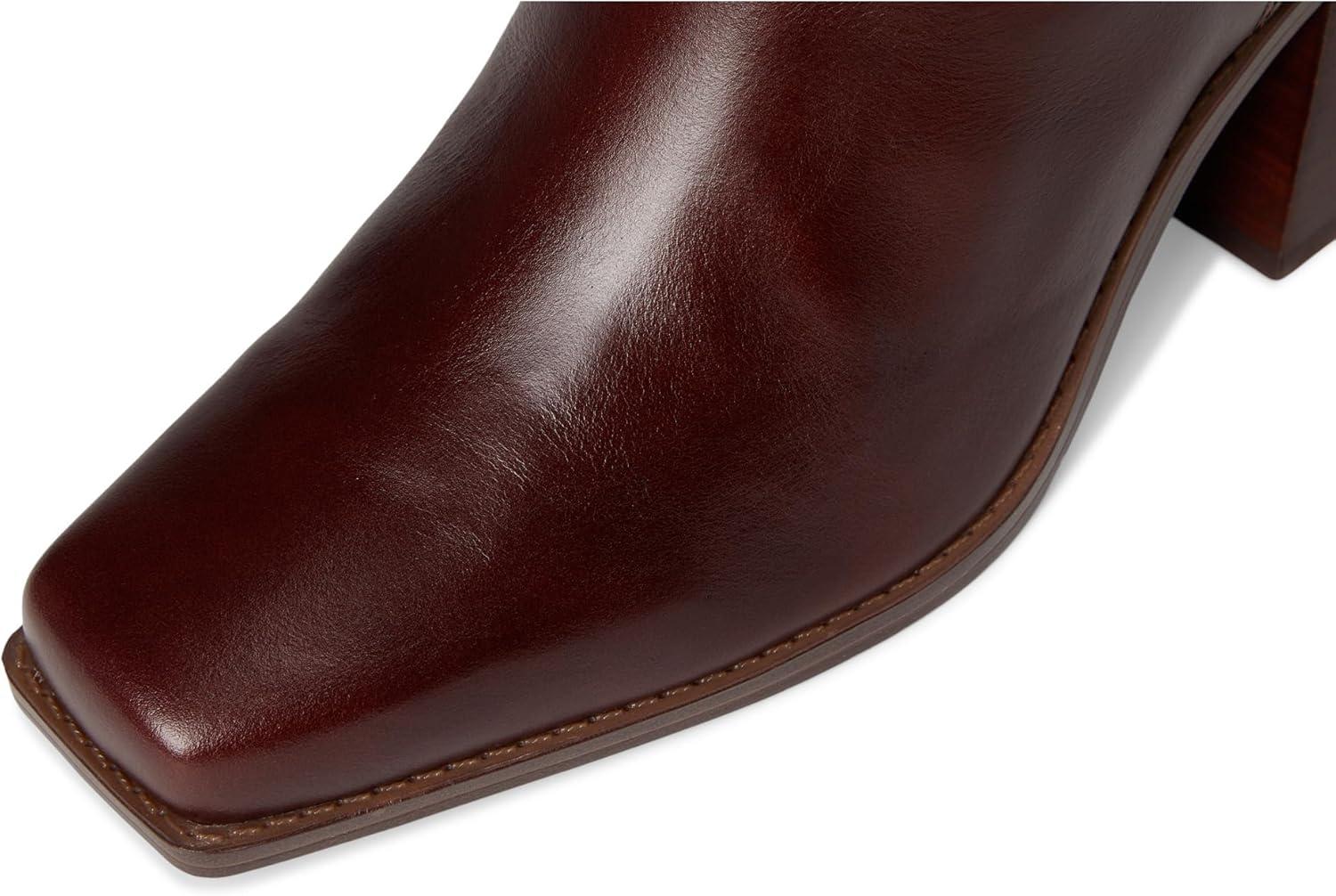 imageVince Camuto Womens Sangeti Stacked Heel Knee High Boot Fashion Dark Mahogany 7