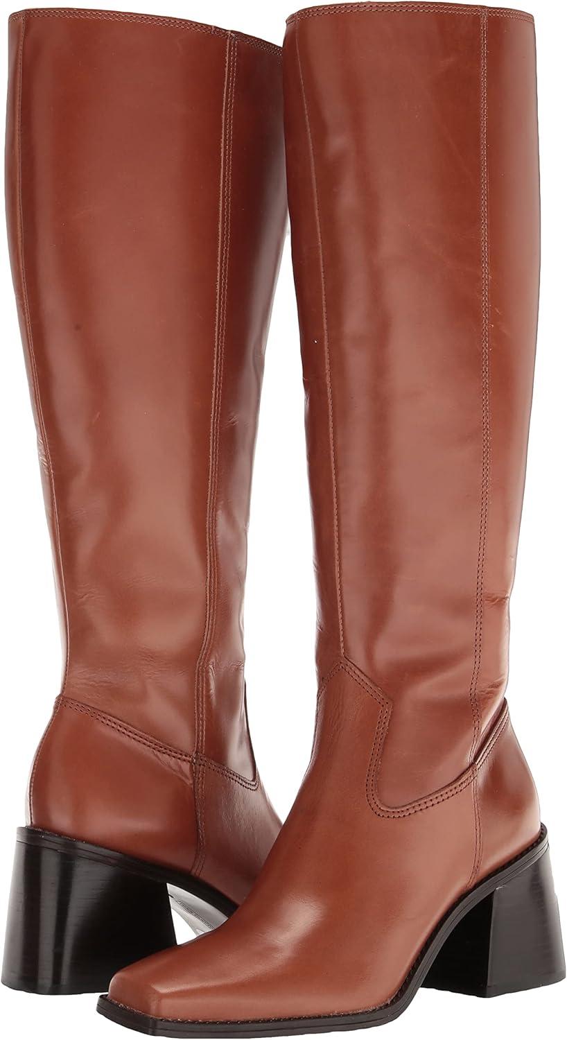 imageVince Camuto Womens Sangeti Stacked Heel Knee High Wide Calf Boot Fashion Spice 75