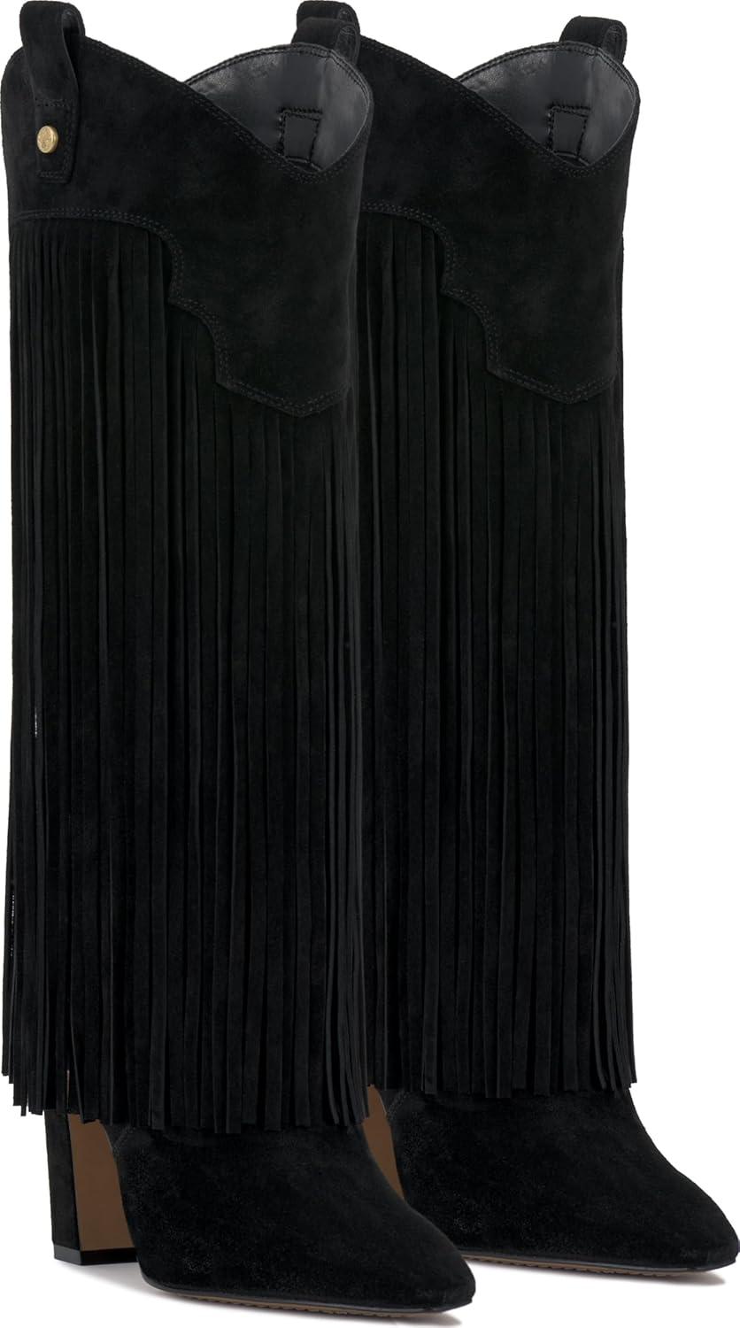 imageVince Camuto Womens Shela Wide Calf Knee High BootBlack Wide Calf