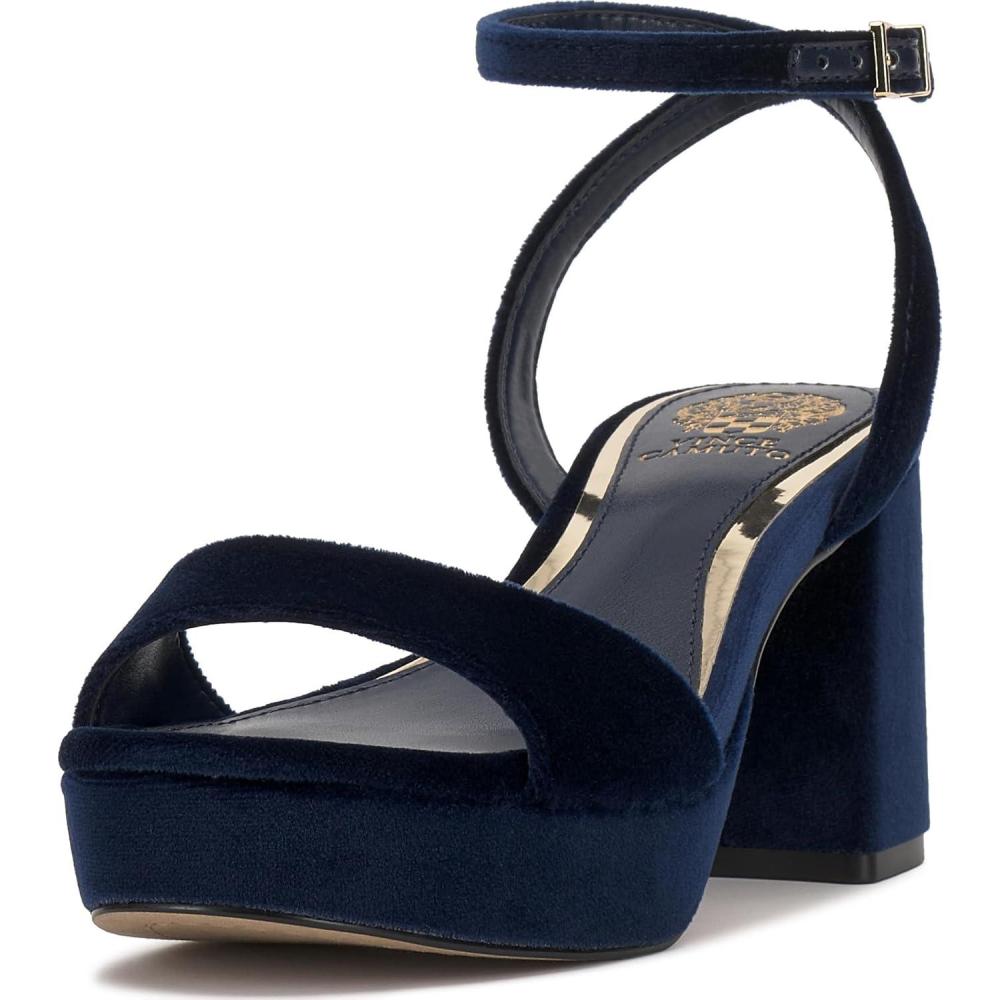 imageVince Camuto womens Pendreya Platform SandalDeep Navy Velvet
