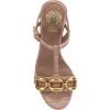 Vince Camuto Women’s Chirie Heeled Sandal(Chai Latte Croc Print)