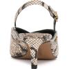 Vince Camuto Women’s Kylien Pump(Black/Cream Snake Print)