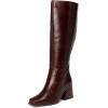 Vince Camuto Women’s Sangeti Stacked Heel Knee High Boot Fashion, Dark Mahogany, 7