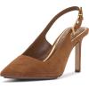 Vince Camuto Women’s Brendie Pump, Burnt Sugar Suede, 7
