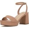 Vince Camuto womens Pendreya Platform Sandal(Sandstone)