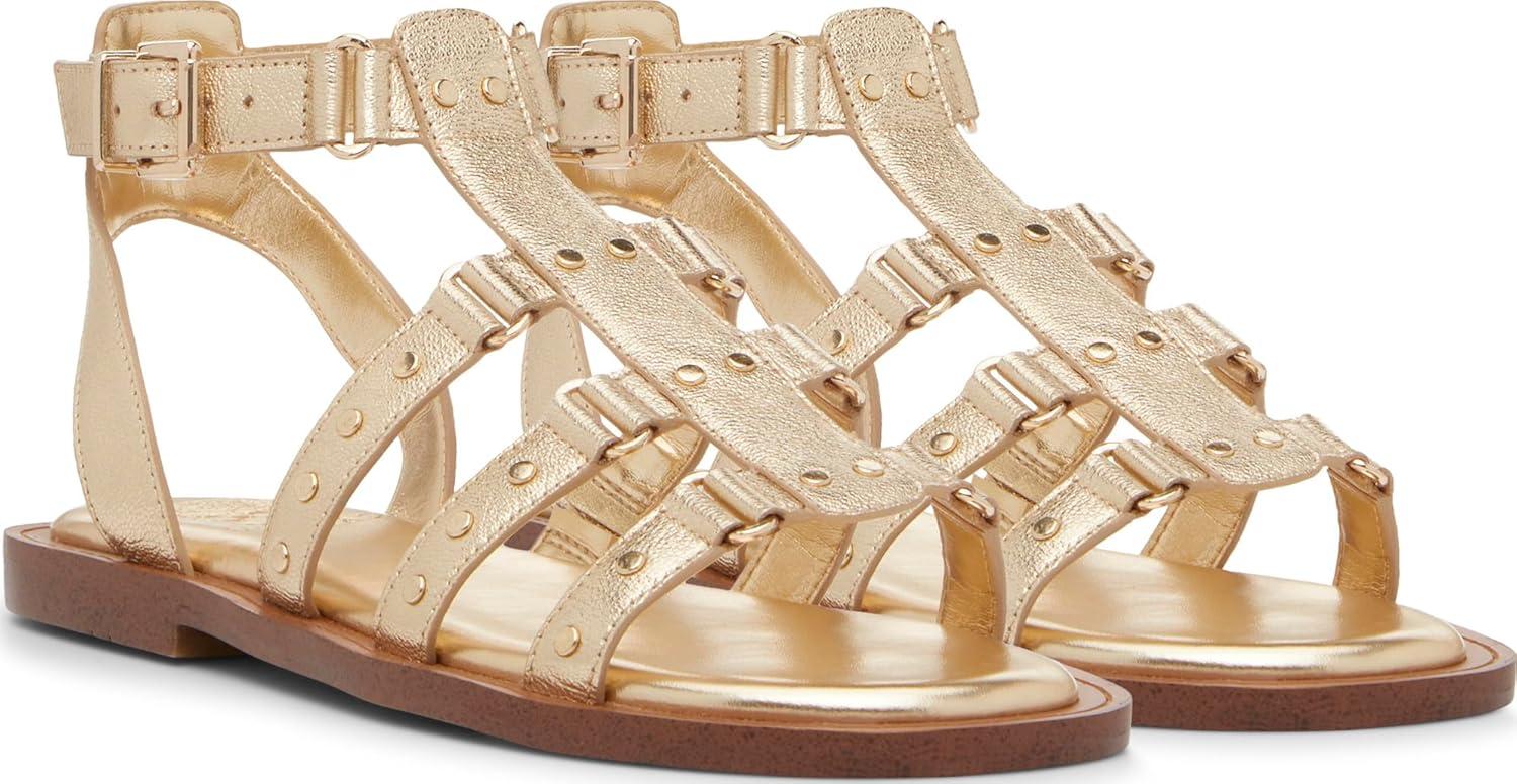 imageVince Camuto Womens Claira Flat SandalEgyptian Gold