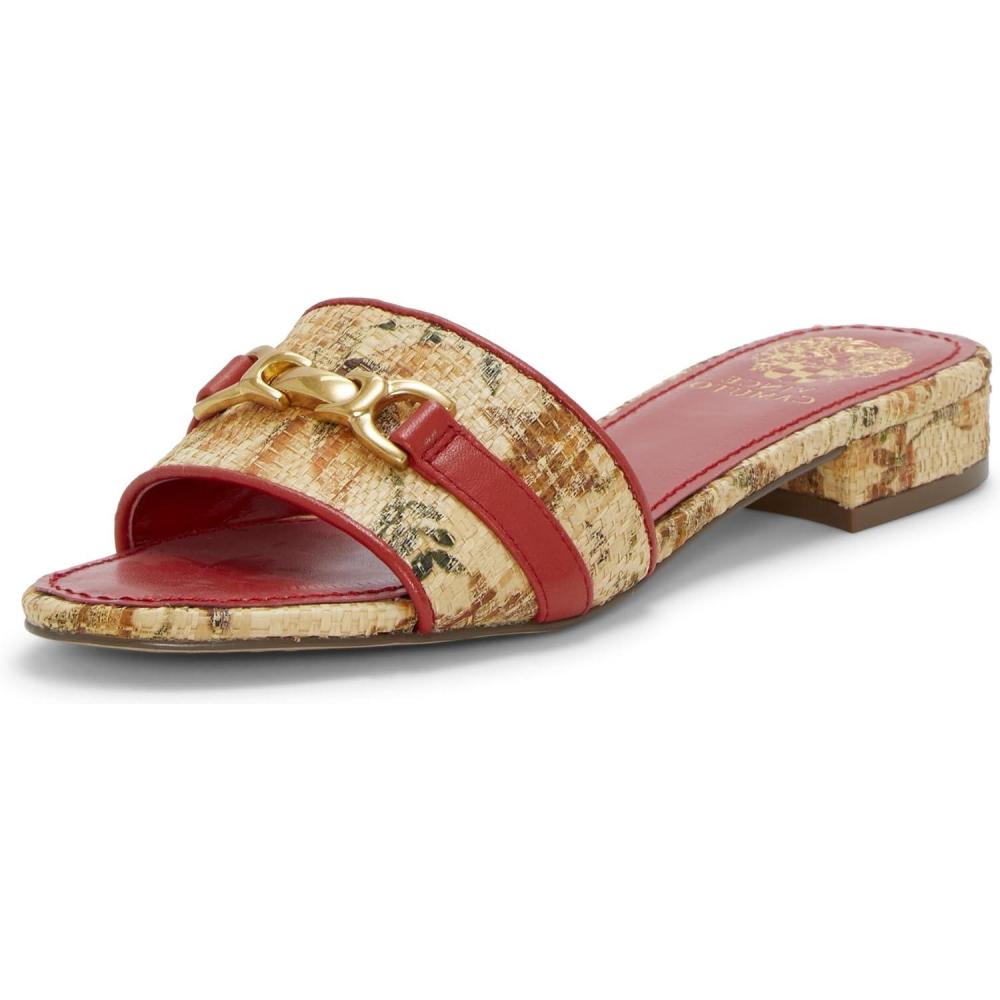 imageVince Camuto Womens Maxine Heeled SandalWarm Tan Raffia