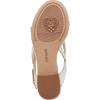 Vince Camuto Women’s Melly Flat Sandal(Bianco/Egyptian Gold)