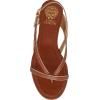 Vince Camuto Women’s Melly Flat Sandal(Caramello/Egyptian Gold)