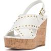 Vince Camuto Women’s Ellah Wedge Sandal(Bianco)