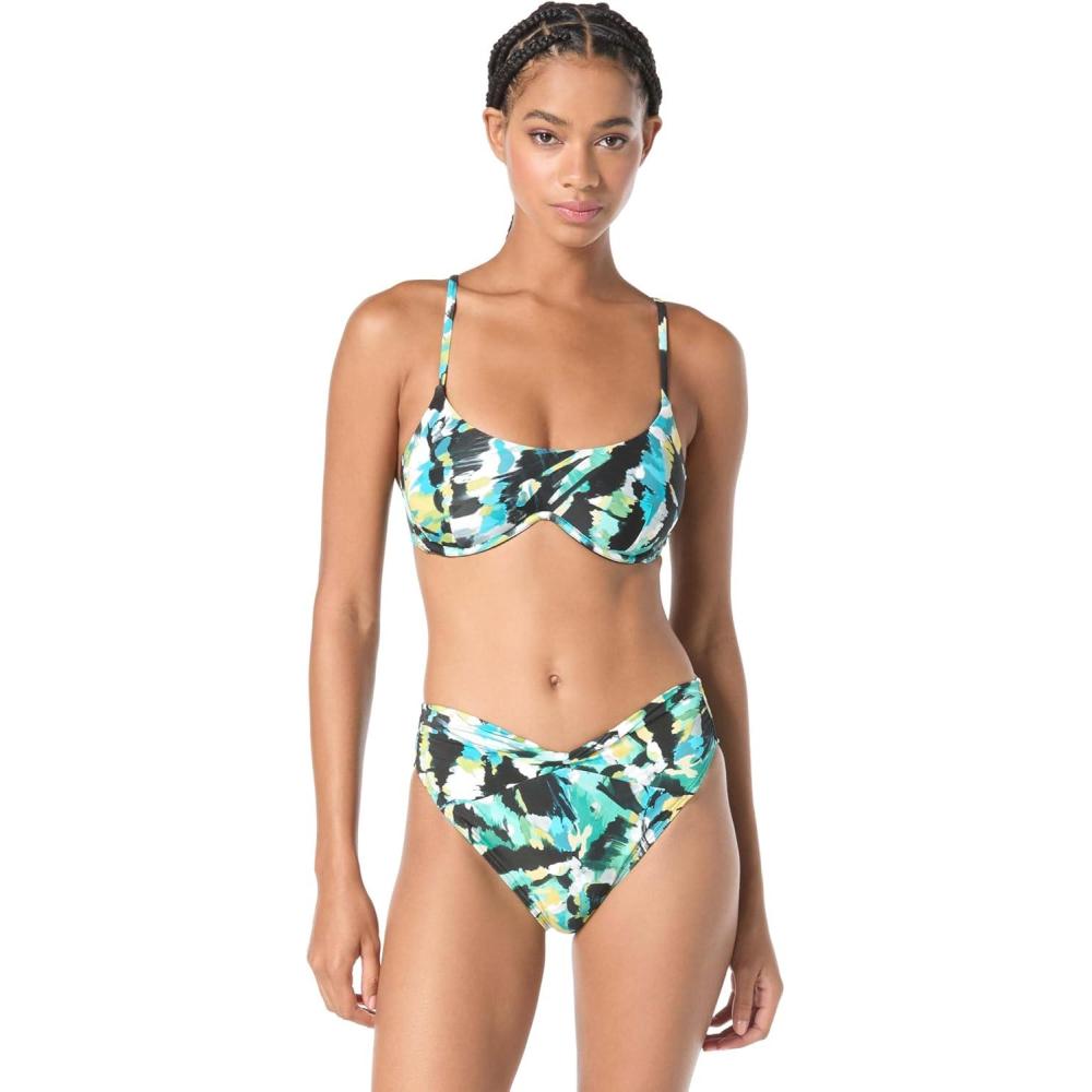 imageVince Camuto Womens Underwire Bikini TopBlue Multi
