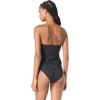 Vince Camuto Women’s Draped Bandeau Tankini Top(Black)