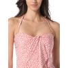 Vince Camuto Women’s Draped Bandeau Tankini Top(Cinnabar)