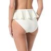 Vince Camuto Womens High Leg Skirted Bikini Bottom(Ivory)