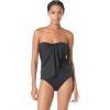 Vince Camuto Women’s Draped Bandeau Tankini Top(Black)