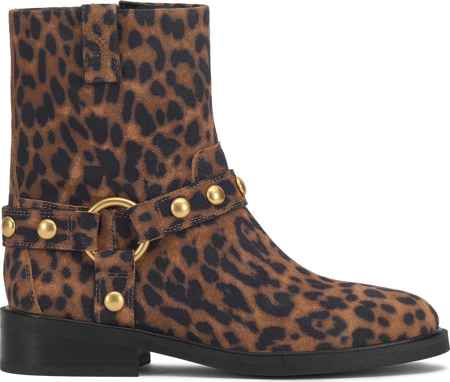 imageVince Camuto Womens Amais Mid Calf BootLeopard Print Suede