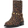 Vince Camuto Women’s Amais Mid Calf Boot(Leopard Print Suede)