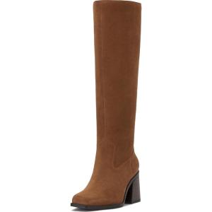 Vince Camuto Women’s Sangeti Wide Calf Knee High Boot(Burnt Sugar Suede Wide Calf)