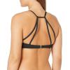 Vince Camuto Womens Molded Bikini Top(Surf Shades Black)