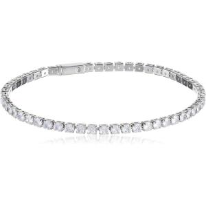 Vince Camuto Silvertone CZ Chain Tennis Bracelet