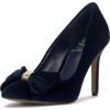 Vince Camuto Women’s Haylez Pump(Deep Navy Velvet)