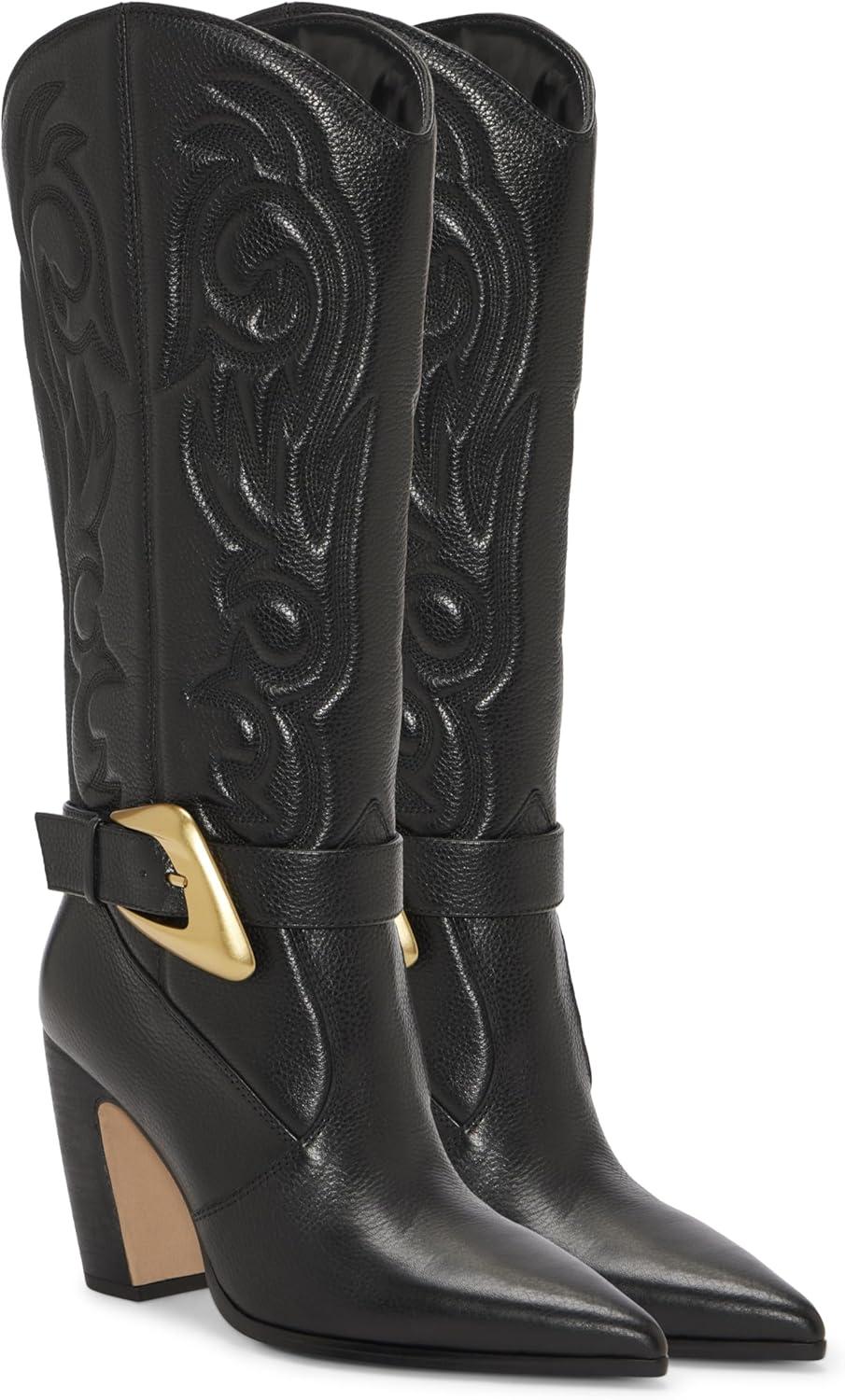 imageVince Camuto Biancaa Knee High Western BootBlack