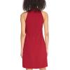 Vince Camuto Womens Sleeveless Halter Tie Neck Shift Mini Dress(Red)