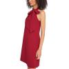 Vince Camuto Womens Sleeveless Halter Tie Neck Shift Mini Dress(Red)