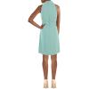 Vince Camuto Womens Sleeveless Halter Tie Neck Shift Mini Dress(Sage)