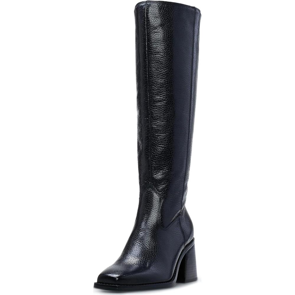imageVince Camuto Womens Sangeti Stacked Heel Knee High Boot FashionBlk Bntblt