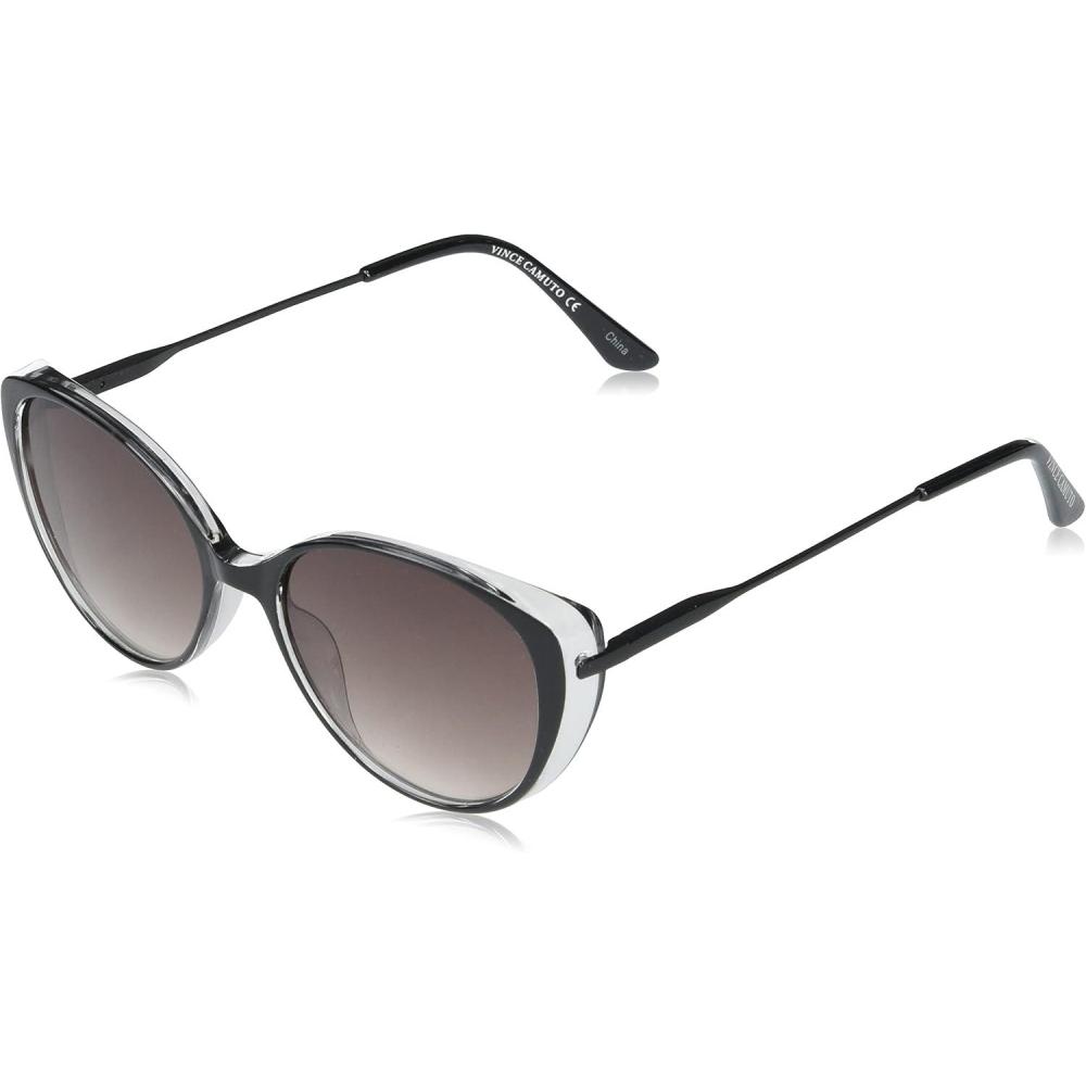imageVince Camuto womens Vc967 Cat Eye TwoTone UV Protective CatEye Sunglasses  Wear YearRound  Luxe Gifts for Women 53 mmBlack