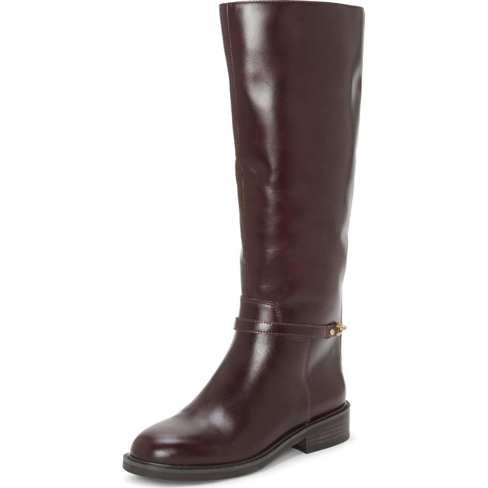 imageVince Camuto womens Adria2Rich Mahogany Leather Wide Calf