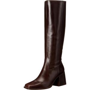 Vince Camuto Women’s Sangeti Stacked Heel Knee High Boot Fashion(Root Beer Leather)