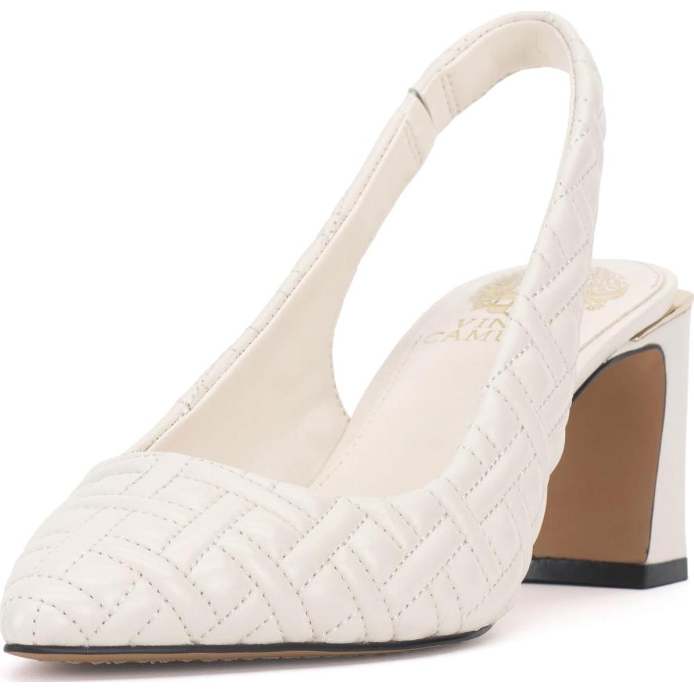 imageVince Camuto Womens Hamden Slingback PumpCoconut Cream Quilted