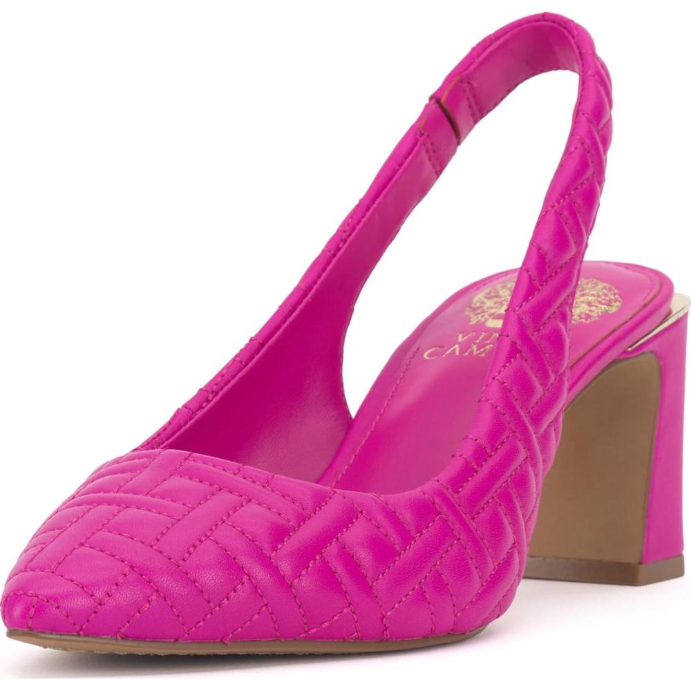 imageVince Camuto Womens Hamden Slingback PumpMulberry Quilted