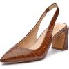 Vince Camuto Womens Hamden Slingback Pump(Barn Brown)