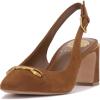 Vince Camuto Womens Hamden Slingback Pump(Burnt Sugar Suede)