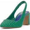 Vince Camuto Womens Hamden Slingback Pump(Emerald Quilted)