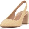 Vince Camuto Womens Hamden Slingback Pump(Golden Sand Raffia)