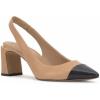 Vince Camuto Womens Hamden Slingback Pump(Sandstone Captoe)