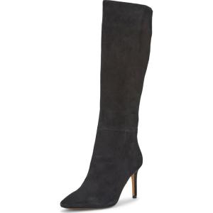 Vince Camuto Women’s Arendie Knee-high Boots(Black Leather)