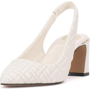Vince Camuto Womens Hamden Slingback Pump(Coconut Cream Quilted)